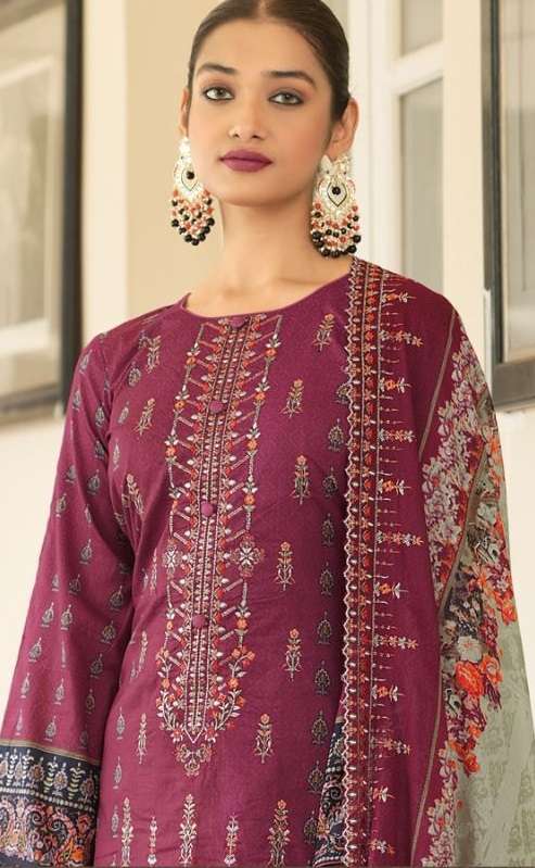  BIN SAEED LAWN PRESET D No:-3334 by JIHAN